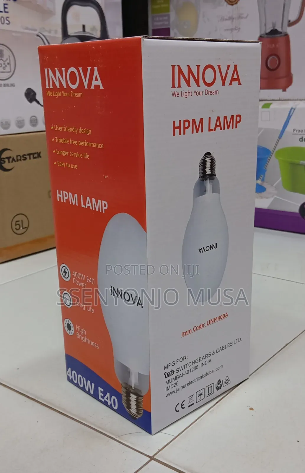 Innova 400w HPM Bulb – High-Performance Industrial Lighting