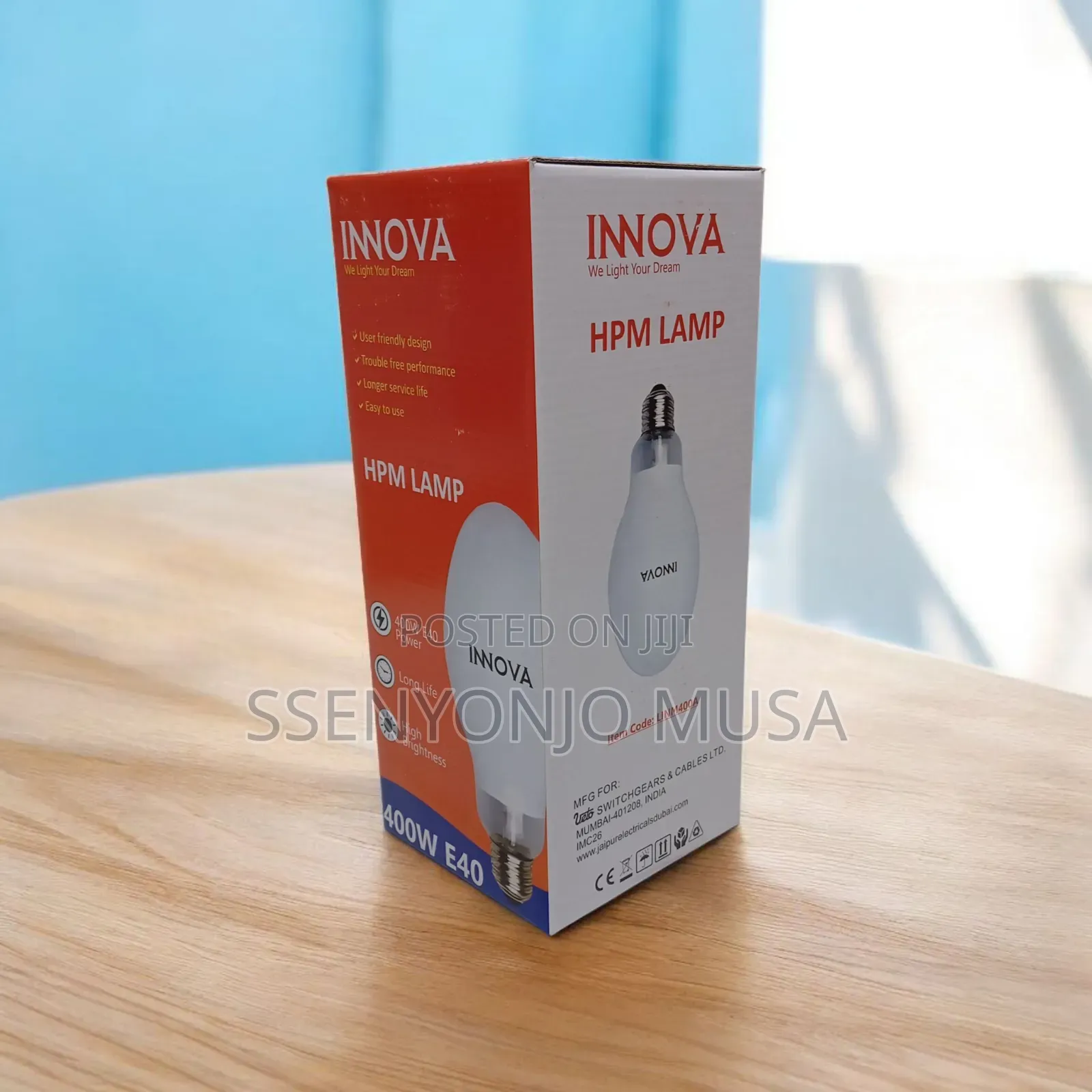 Innova 400w HPM Bulb – High-Performance Industrial Lighting
