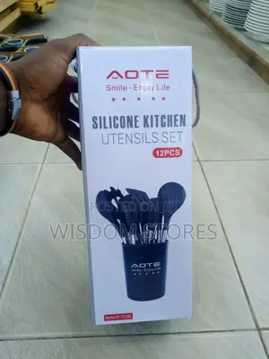 Aote Smile-Enjoy Life Silicone Kitchen Utensils Set.