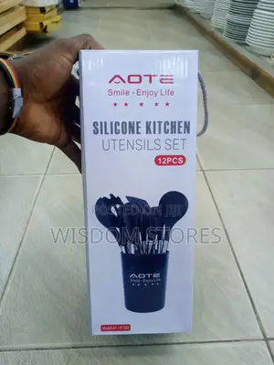 Aote Smile-Enjoy Life Silicone Kitchen Utensils Set.