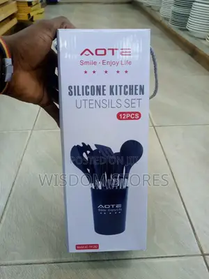 Aote Smile-Enjoy Life Silicone Kitchen Utensils Set.