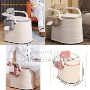 Movable Mobile Toilet,Compact Portable Toilet Potty Loo,With Washable
