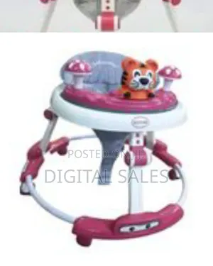 Baby Walker Adjustable Height, Multi-Function Anti-Rollover