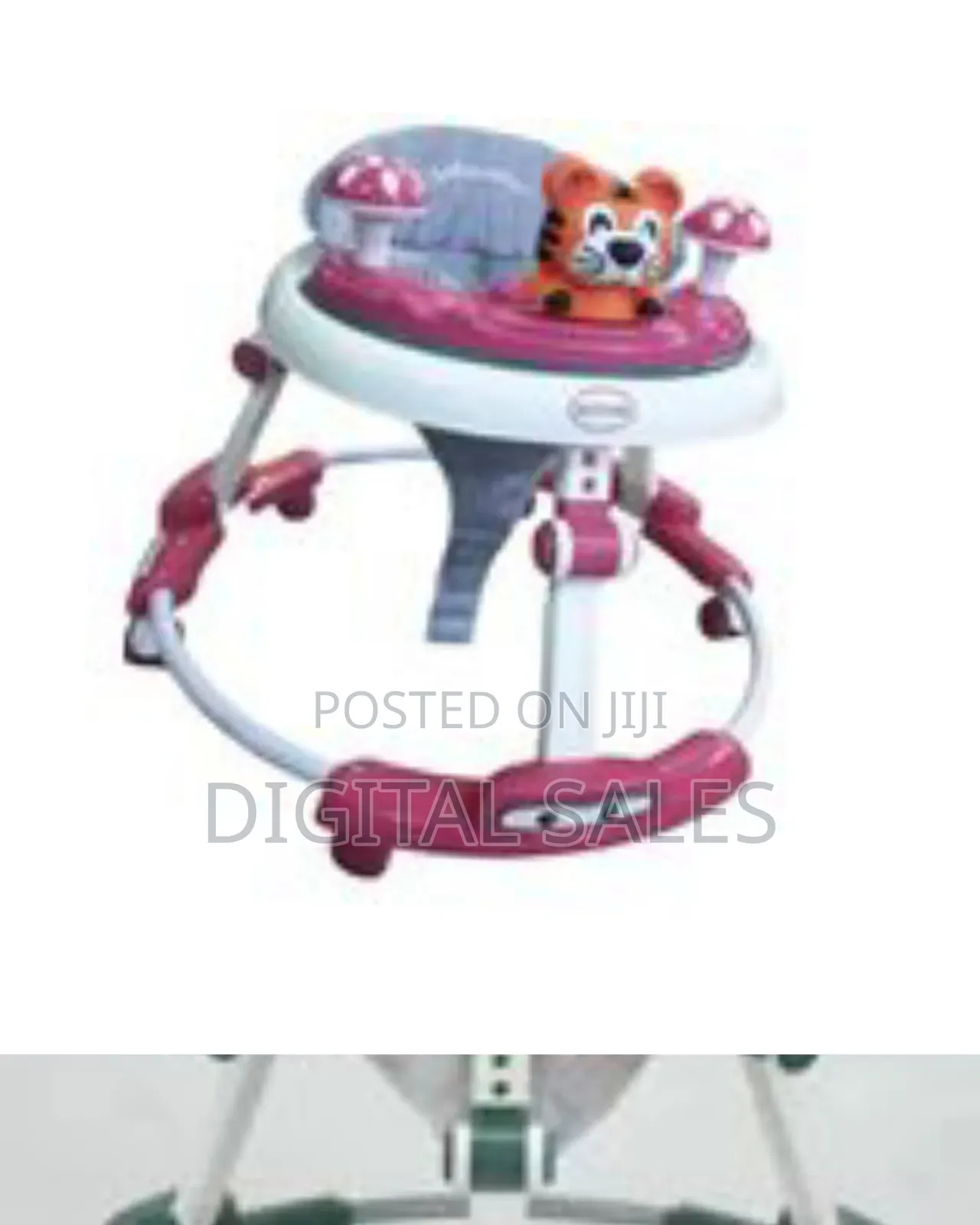 Baby Walker Adjustable Height, Multi-Function Anti-Rollover