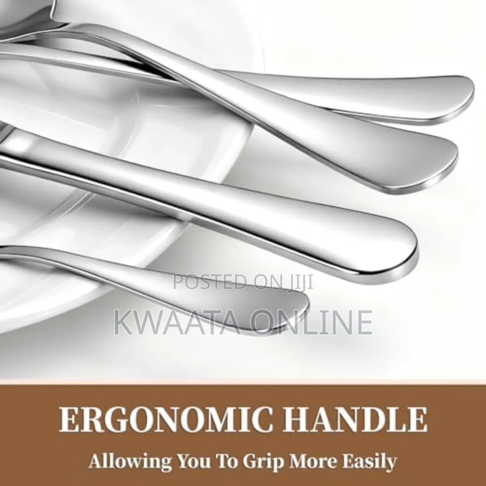 24pc Flatware Cutlery Set Stainless Steel Dinnerware Knife Fork Spoon