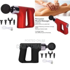Portable Small Handheld LCD Electric Massage Gun 32 Levels Percussion