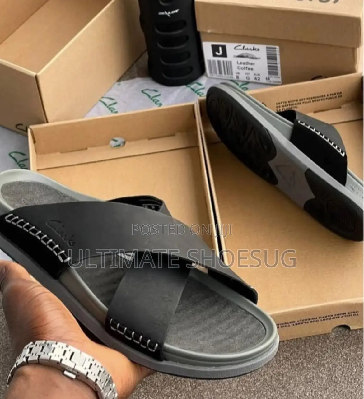 Clarks X Leather Comfort Sandals