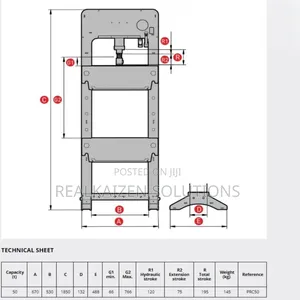 Spain Mega 50 Tonnes Hydraulic Press Machine