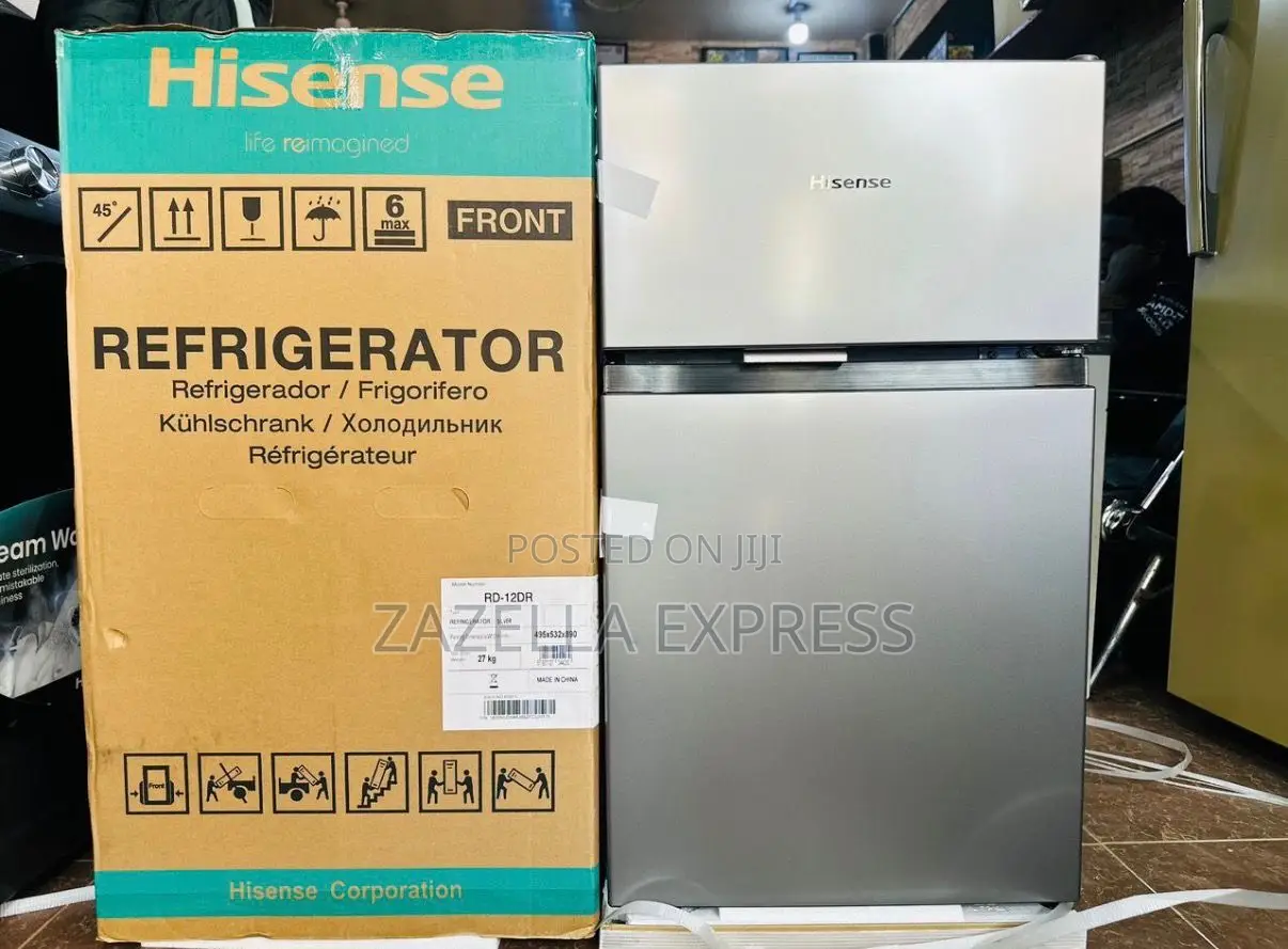 Hisense 120l Double-Door Fridge Silver Colour (Defrost)