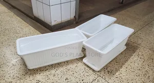 Basic Rectangular Plastic Flower Pots Biggest