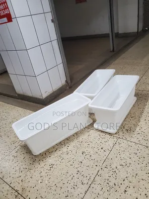 Basic Rectangular Plastic Flower Pots Biggest