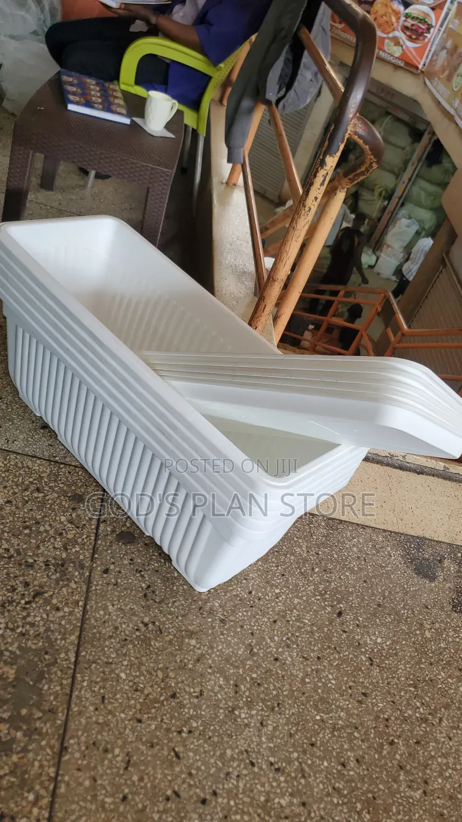 Basic Rectangular Plastic Flower Pots Biggest