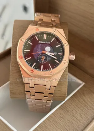 Rose Gold Audemars Piguet Men's Classic Wrist Time Piece at Discount