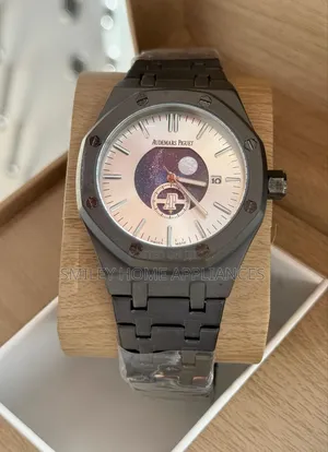 Men's Black Audemars Piguet Designer's Automatic Time Piece
