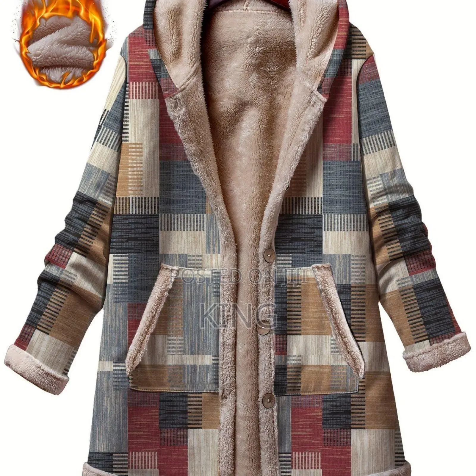 Hooded Cardigan Jacket Parka
