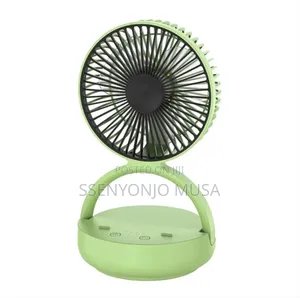 Dp-7637 Rechargeable Automatic Rotating Mini Desk Fan –8000mah Battery