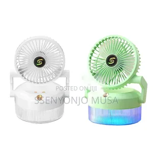 SGD-168 2-in-1 Humidifier Desk Folding Fan – 800ml Tank, Usb 5v