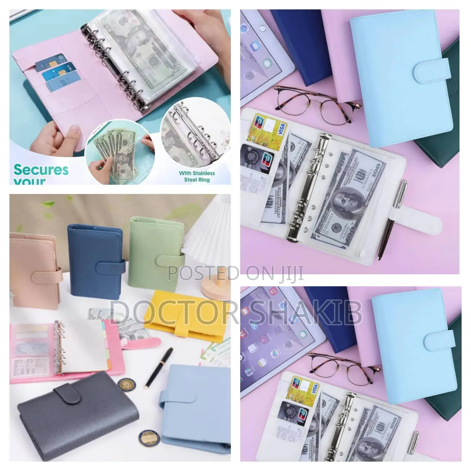 Brandnew A5 Refillable 6-Ring Leather Binder Notebook Cover