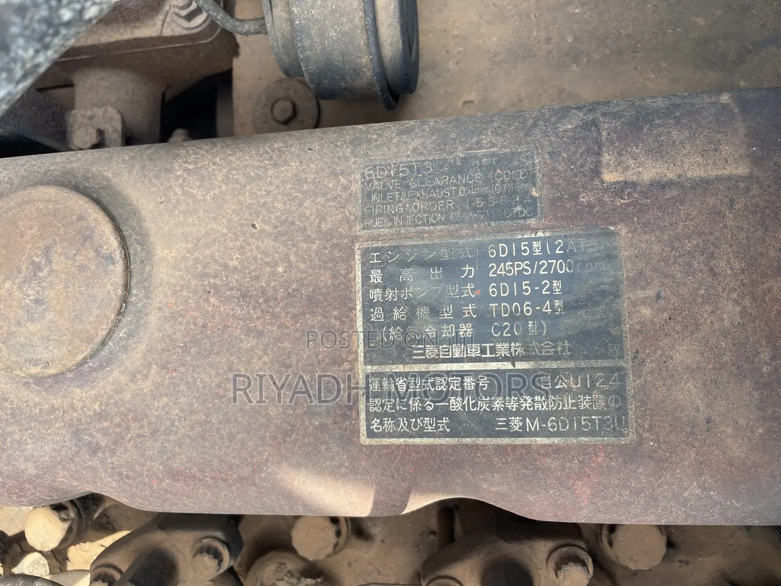 Fuso 6d15 Engine Turbo