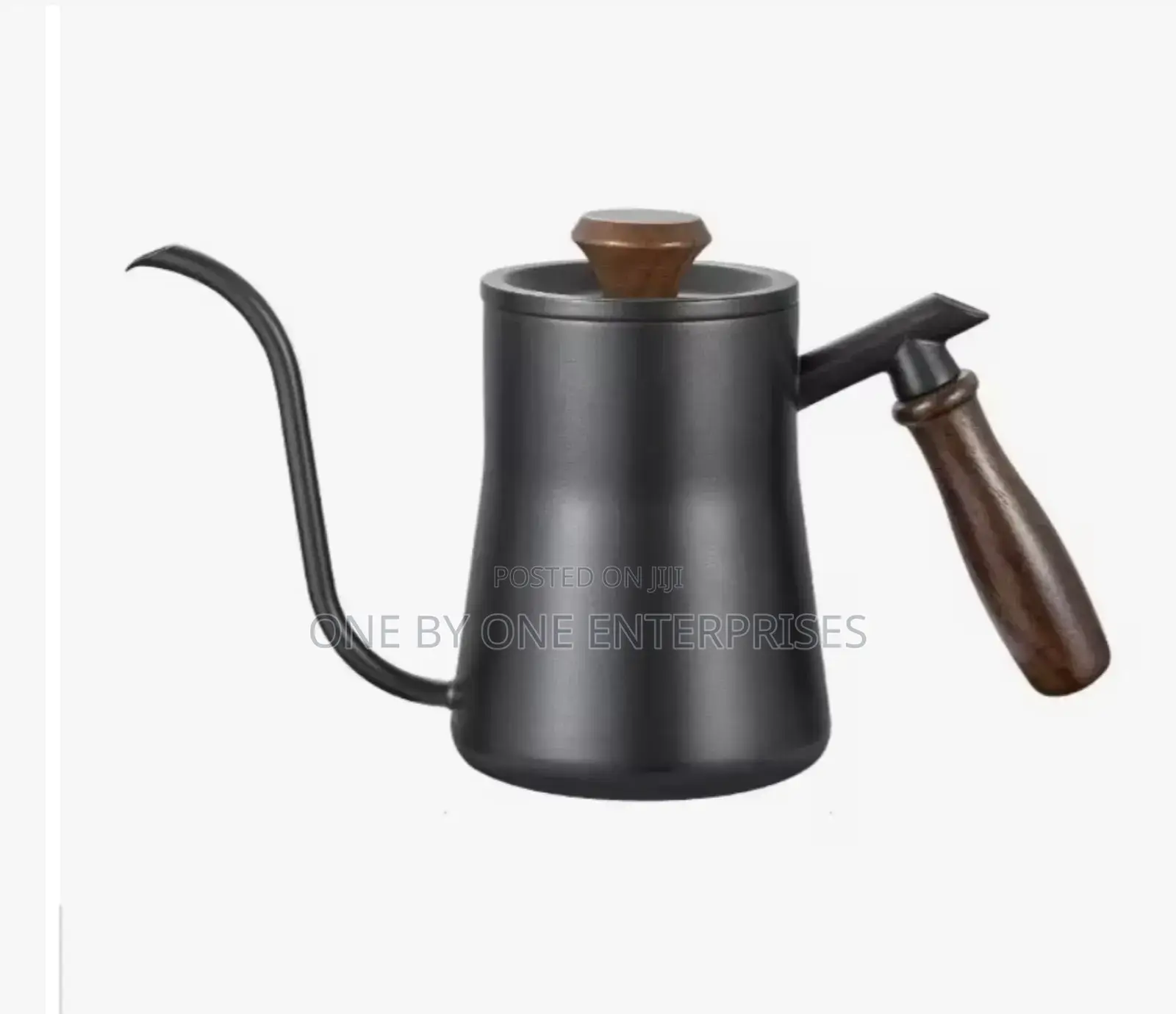 Steel Wooden Handle Coffee Pot Swan Neck Kettle Coffee Maker.
