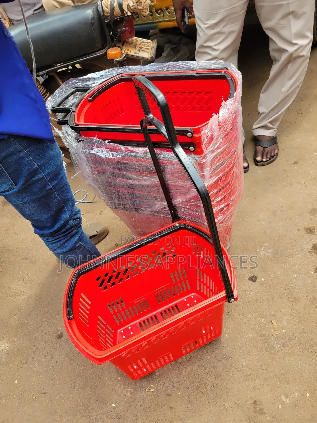 Supermarket Shopping Basket Movable Wheels