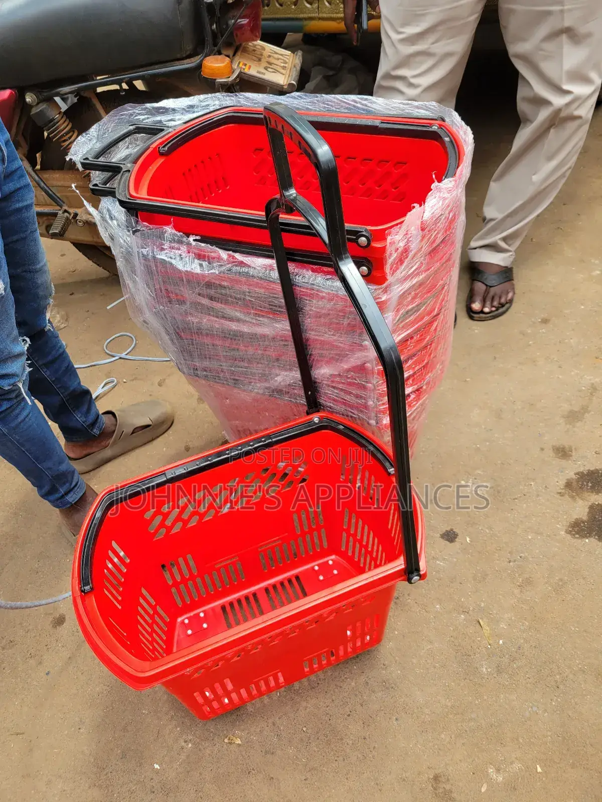 Supermarket Shopping Basket Movable Wheels