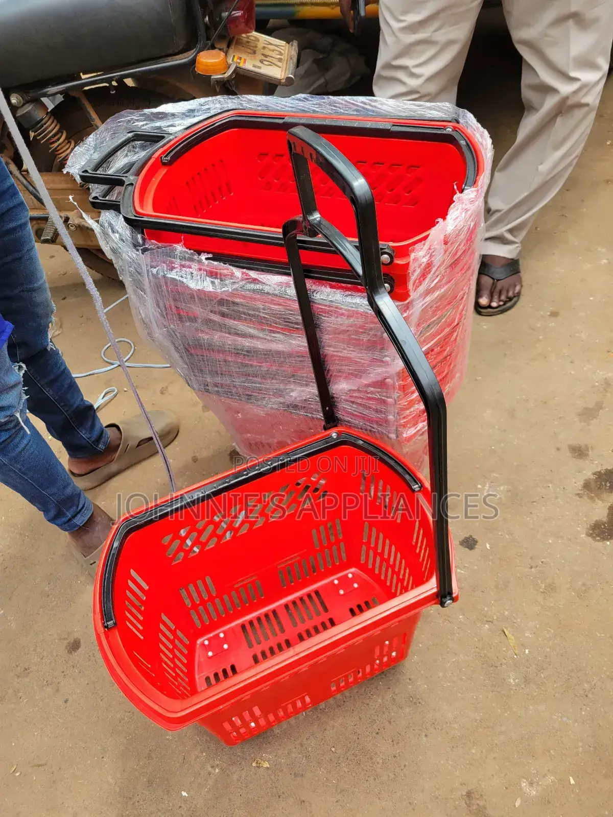 Supermarket Shopping Basket Movable Wheels