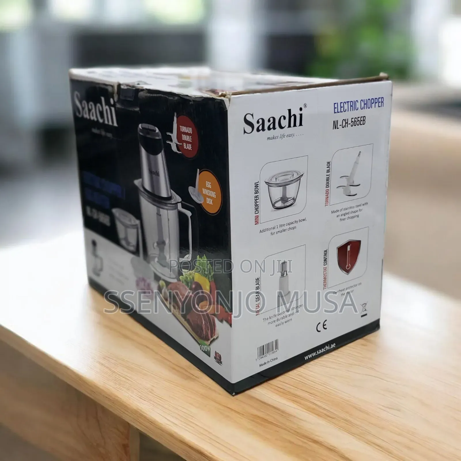 Saachi Double Blade Electric Chopper/Egg Nl-Ch-565eb