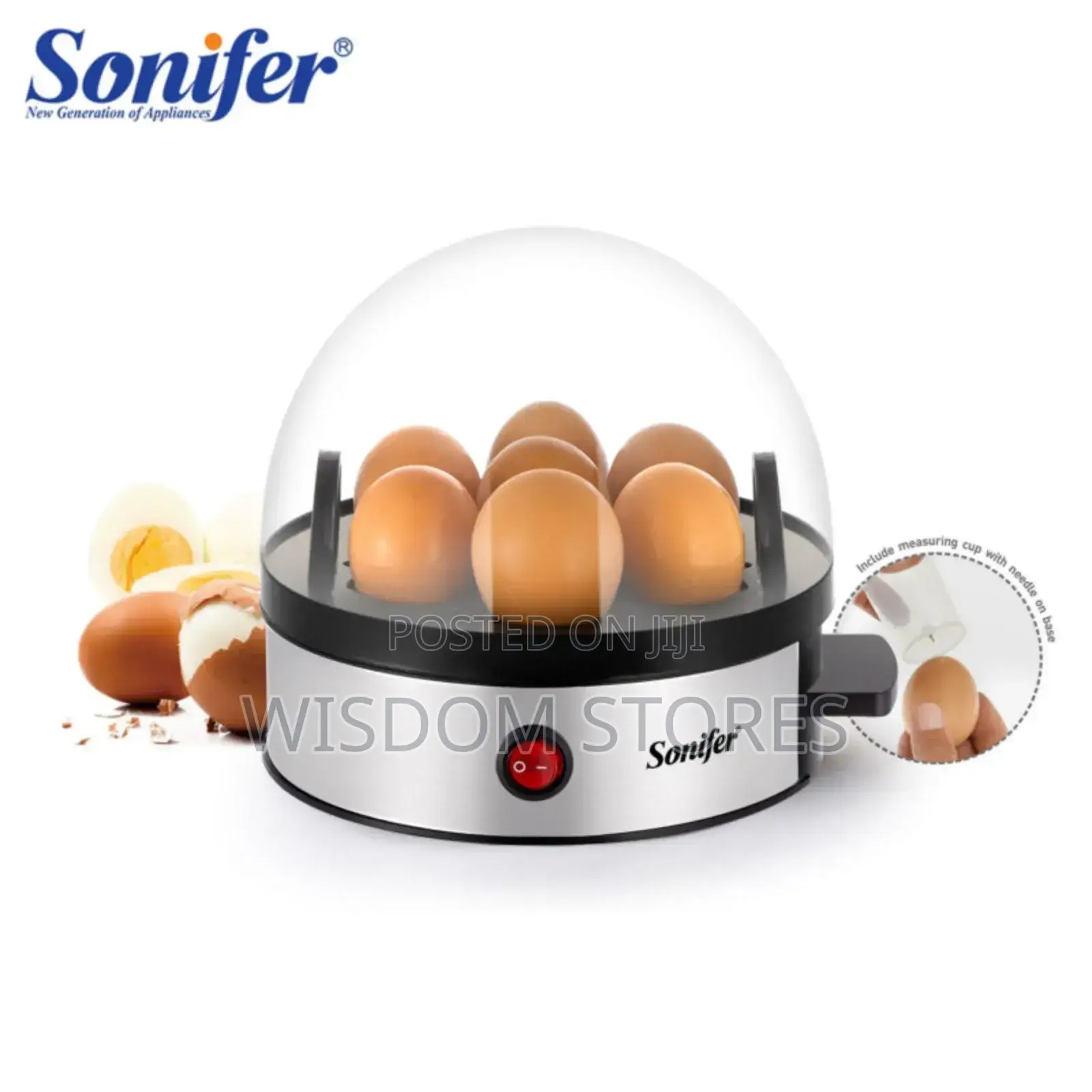 Stainless Steel Automatic Electric Egg Boiler Steamer