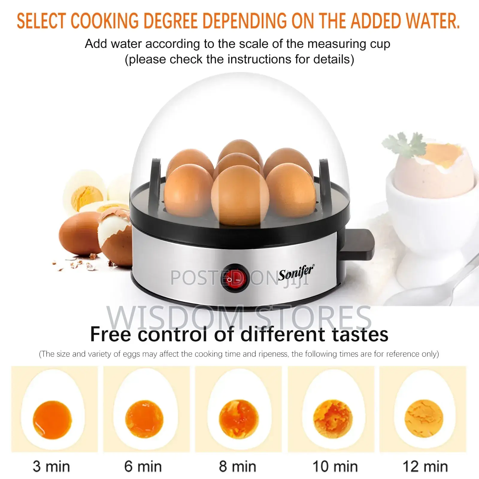 Stainless Steel Automatic Electric Egg Boiler Steamer