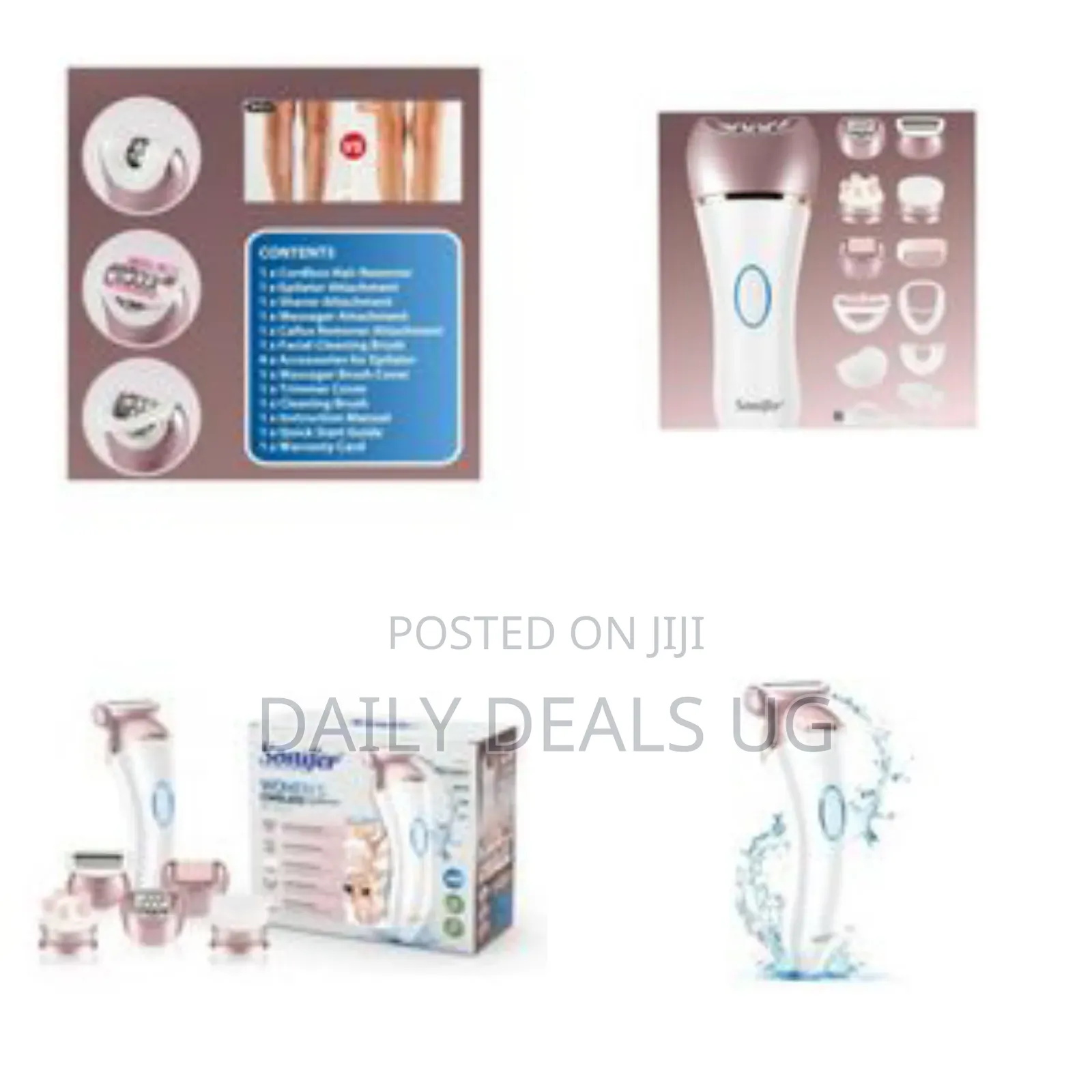 Sonifer Rechargeable Epilator 5 in 1 Home Cordless Shaver Set
