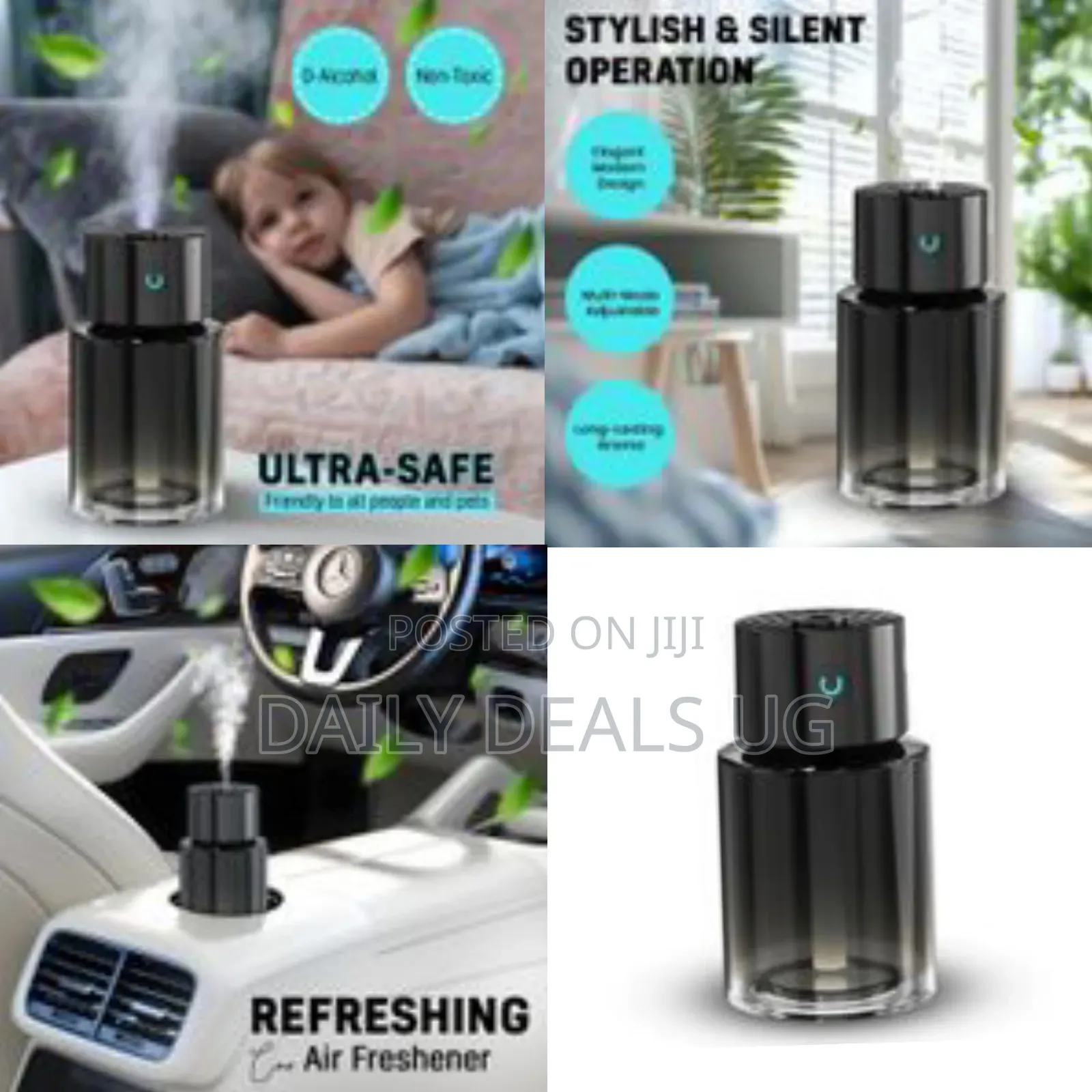 JBQ Smart Usb Oil Perfume Cool Mist Aromatherapy Diffuser for Car