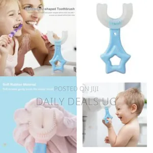 Silicone U-shape Toothbrush Kids Manual Toddler Teeth Cleaning Brush