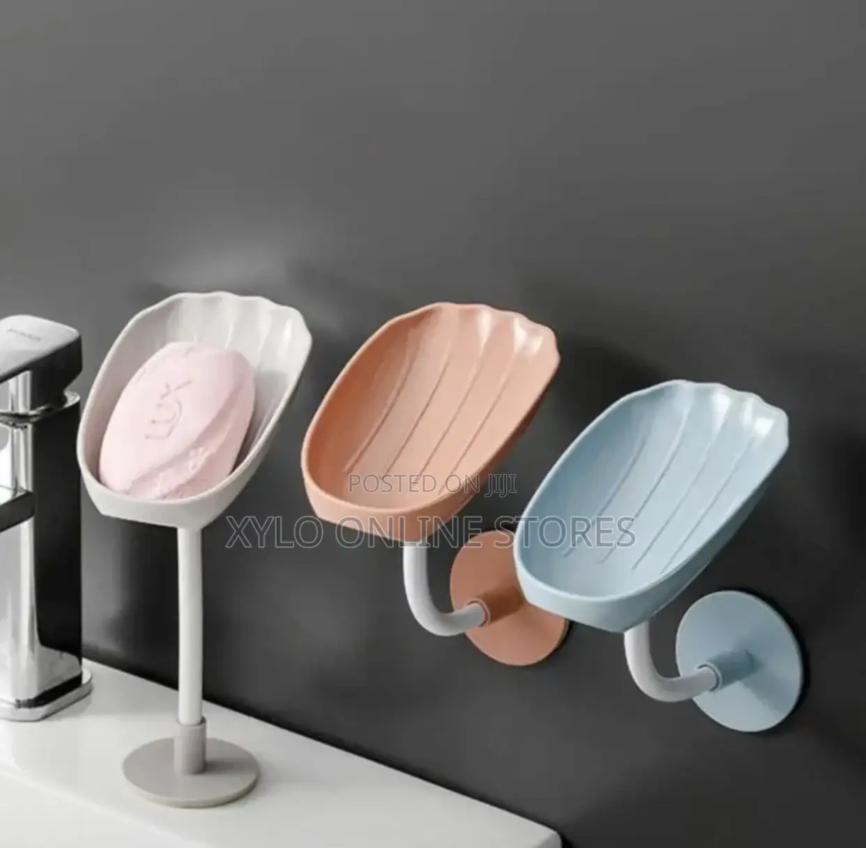 Self Draining Soap Dishes Multicolored
