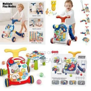 3 in 1 Educational Baby Walker, Sit and Stand Walker, Baby Push