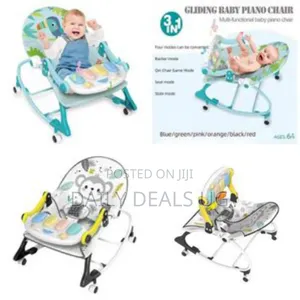 Baby Bouncer Chair, 3 in 1 Infant Rocker and Seat With Soothing