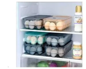16 Egg Tray Holder for Refrigerator Stackable Organizer Bin