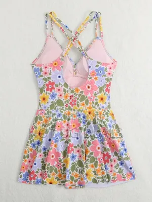 Girls Cute Children One Piece Swimsuit 3 To 6 Years - Multicolor