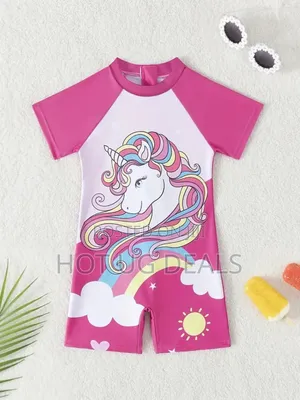 Girls Cute Children One Piece Swimsuit 3 To 7 Years - Multicolor
