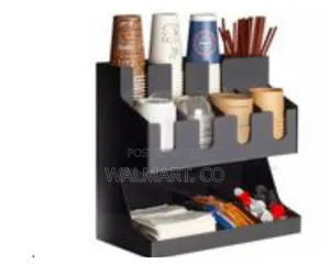 Storage Rack Coffee Tea Bags Cup Holder-,Black