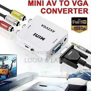 High Speed Av to Vga Video With Audio Box