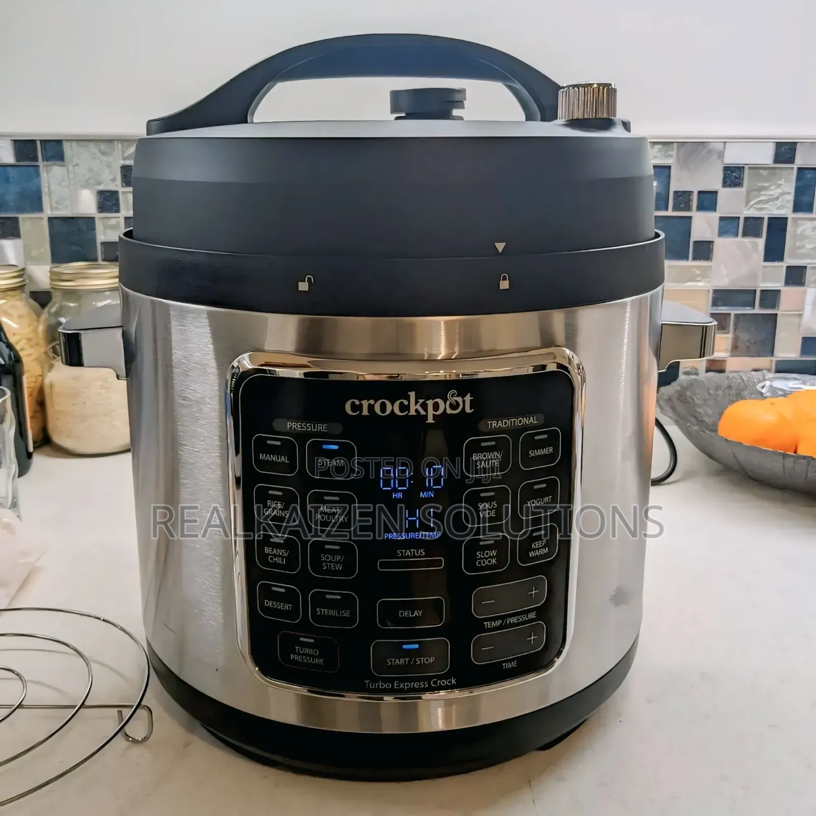 Uk Crockpot 5.6l Turbo Express Electric Pressure Multicooker Cooker