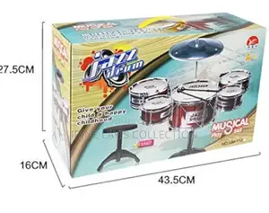 Kids Toy Jazz Drum Musical Play Set .