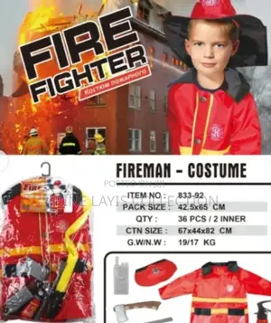 Kid's Fireman Costume