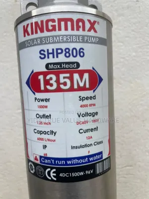 Solar Water Pump 135m Kingmax