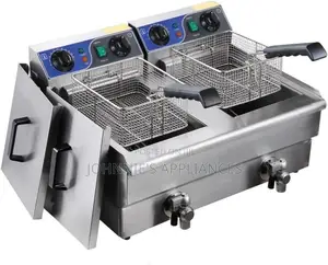 Commercial Electric Double Deepfryer 10+10l