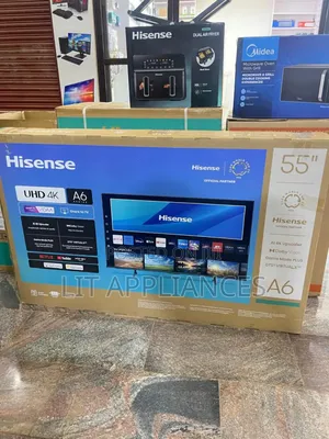 55inch Hisense Tv , Uhd,A6 Series With Bluetooth. 3years Warranty.