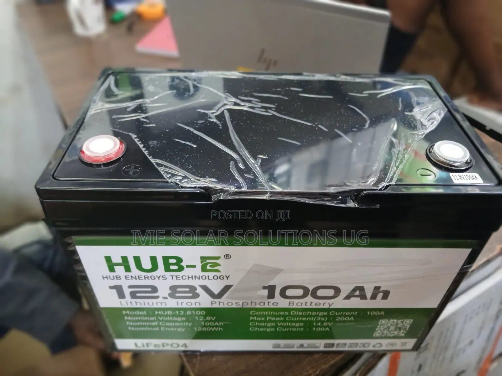 Hub Lithium Battery 12.8v 100ah