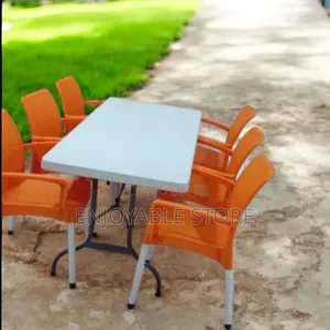 Patio Outdoor Foldable Plastic Table and Chairs