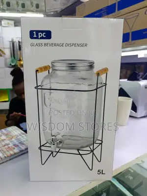 5l Glass Beverage Dispenser.